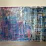 Large abstract textured painting Image 4