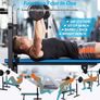 Adjustable Weight Bench with Dip Station Folding Heavy Duty Weight Lifting Bench Home Training Gym Multiuse Workout Bench Image 2