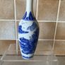 Chinese Pair Eggshell Porcelain Colbalt Blue/ White Elegant Vases Image 5