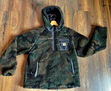Carhartt WIP Prentis Pullover. Lined fleece pullover hoodie.