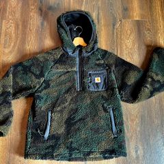 Carhartt WIP Prentis Pullover. Lined fleece pullover hoodie.