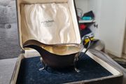 Solid silver sauce boat