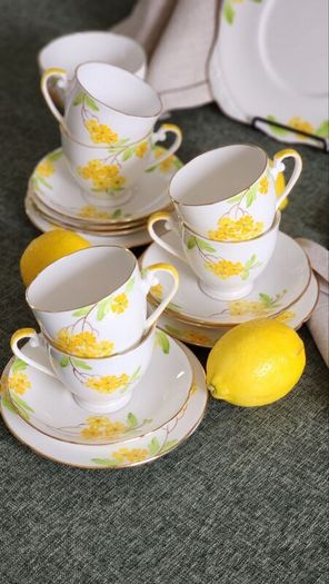 Vintage Royal Grafton Hand-Painted Fine Bone China Tea Set 19 Pieces