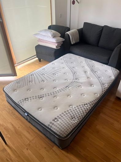 Mattress double supreme comfort with a small coffee stain
