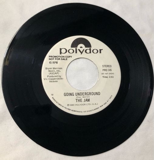 The Jam - Going Underground (1980) 7" USA Promo