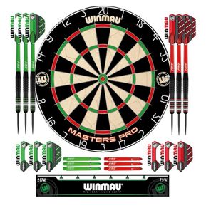 PDC Tournament Dart Board, Ultra-Thin Wire System, High-Density Sisal | Available as Board Set or Cabinet Set with Steel Tip Darts