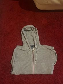 tommy hilfiger grey hoodie