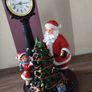 Christmas Light Up Musical Santa and Clock Image 2