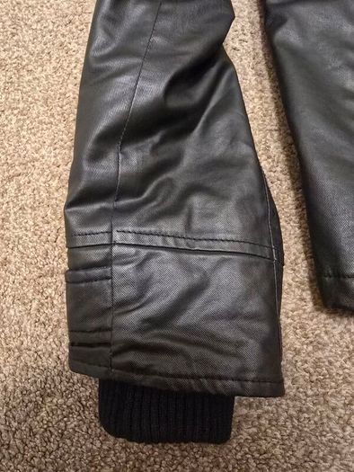 Schott NYC Grant M85-237-04 Black Waxed Parka / Field Jacket Mens