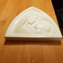 Beautiful Alabaster Image Of Virgin Mother And  Child By French Sculpture  R Gourdon Image 9