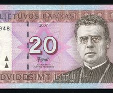 LITHUANIA - 20 Litu 2001 Banknote P-66 - Lietuvos Bankas (XF)