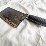Rustic Cleaver Knife engraved Image 5