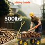 500 lb Steel Garden Cart with 10" Tyres Image 2