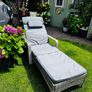 Sun Bed Rattan Lounger Image 2