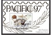1997 Ireland Pacific 1997 including Pintail Duck Miniature Sheet Fine Used with San Francisco Pacific 97 cancel
