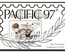 1997 Ireland Pacific 1997 including Pintail Duck Miniature Sheet Fine Used with San Francisco Pacific 97 cancel