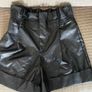 Zara Faux Leather Shorts Image 2