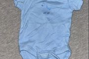 2 Blue newborn baby vests