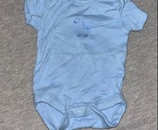 2 Blue newborn baby vests