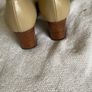 Euro Chic Italian leather heels Camel/ Tan Colour 38.5 UK5.5 Image 2