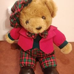 Vintage Tartan Teddy Bear (1990)