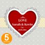 Personalised Wedding Coasters Print name date & any text! 10 Designs! Image 9