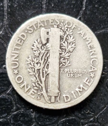 USA 1920 Mercury Dime 10 Cent Silver Coin