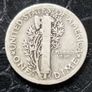 USA 1920 Mercury Dime 10 Cent Silver Coin Image 4