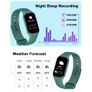 IOWODO Smart Watch, Fitness Watch with Heart Rate/Messages Alert/Blood Oxygen/Sleep Monitor, 5ATM Waterproof Step Counter Image 3