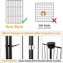 Rabbit Run, Hamster Playpen with Waterproof Bottom Liner, Small Animal Cage for Guinea Pig, Turtle, Hedgehog,Kitten Gerbil, Pet Fence for Indoor and Outdoor (Black with Cover) Image 3