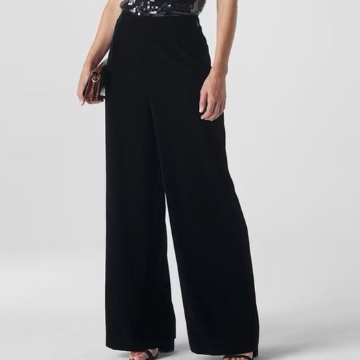 Whistles Velvet Wide Leg Trouser UK6 LIKE NEW