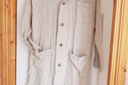 Mango Cream Light Jacket/Coat - Size Large