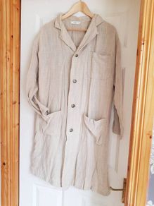 Mango Cream Light Jacket/Coat - Size Large