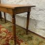 A 19th Century Victorian pine farmhouse preparation table with turned legs. Image 3