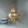 Brass Teapot on Trivet Image 2