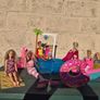 Large Barbie Summer Vacation Bundle - Boat, Pool & 6 Dolls Image 3