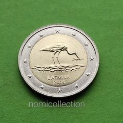 Latvia 2015 year Uncirculated 2 Euro coin.