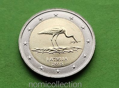 Latvia 2015 year Uncirculated 2 Euro coin.