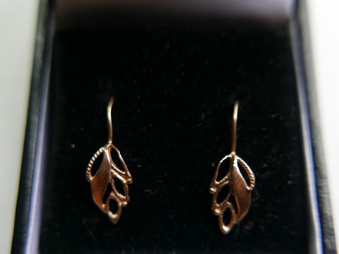 Victorian 9ct Sold Gold 375 Drop Earrings 0,84g