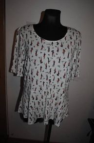 Tu white printed top size UK18 EU46 Postage included