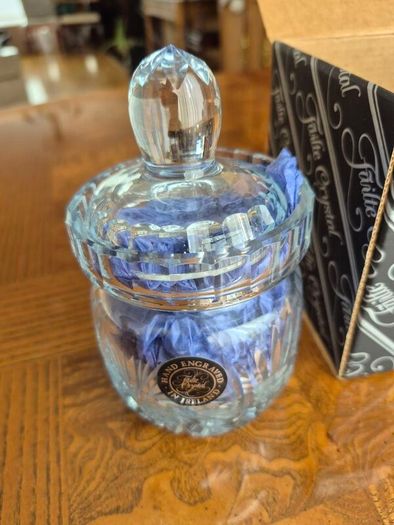 Failte Crystal honey pot Cara pattern