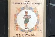 Antique Book Songs with Music from A Child's Garden of Verses by Robert Louis Stevenson