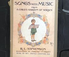 Antique Book Songs with Music from A Child's Garden of Verses by Robert Louis Stevenson
