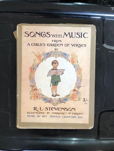 Antique Book Songs with Music from A Child's Garden of Verses by Robert Louis Stevenson