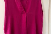 Satin sleeveless blouse