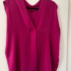Satin sleeveless blouse