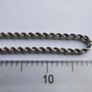 Vintage 14K White Gold Twisted Rope Chain Necklace length 22" - 4,9g Image 9