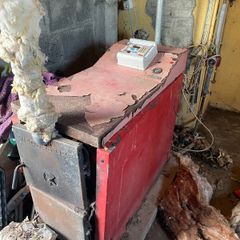 Old wood pellet boiler