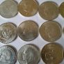 Lot C OF Six 40% Silver Eisenhower Dollars Image 2