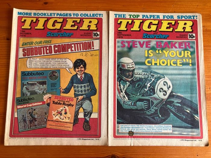 Comics: 'Tiger and Scorcher' 1979 (28 magazines)